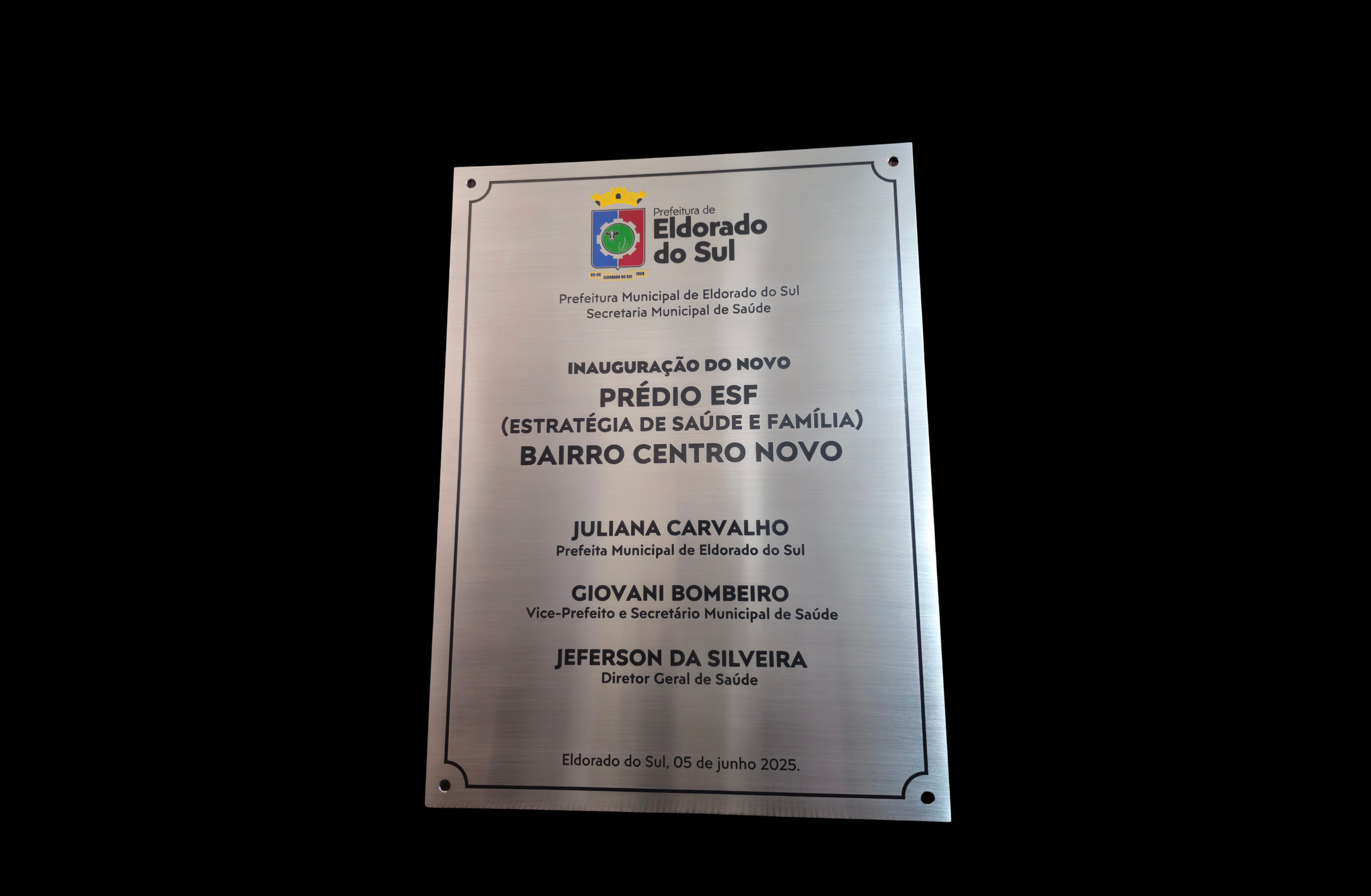 Placa de Inauguração