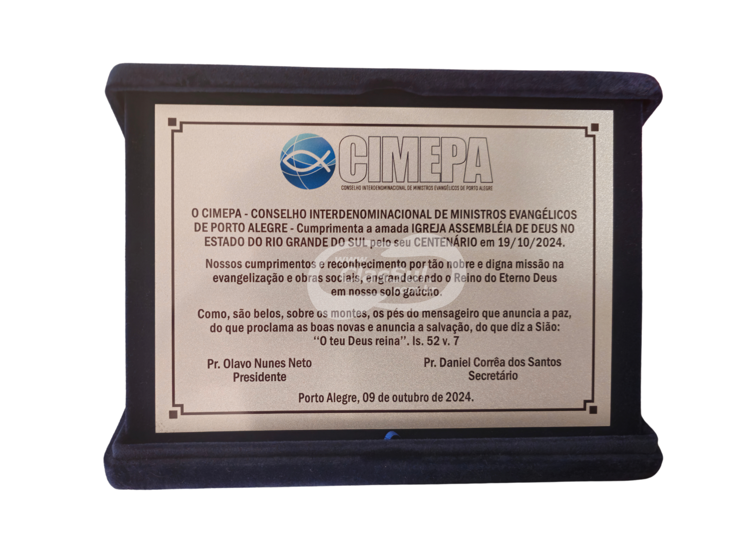 Placa de Homenagem Premium - Imagem 3