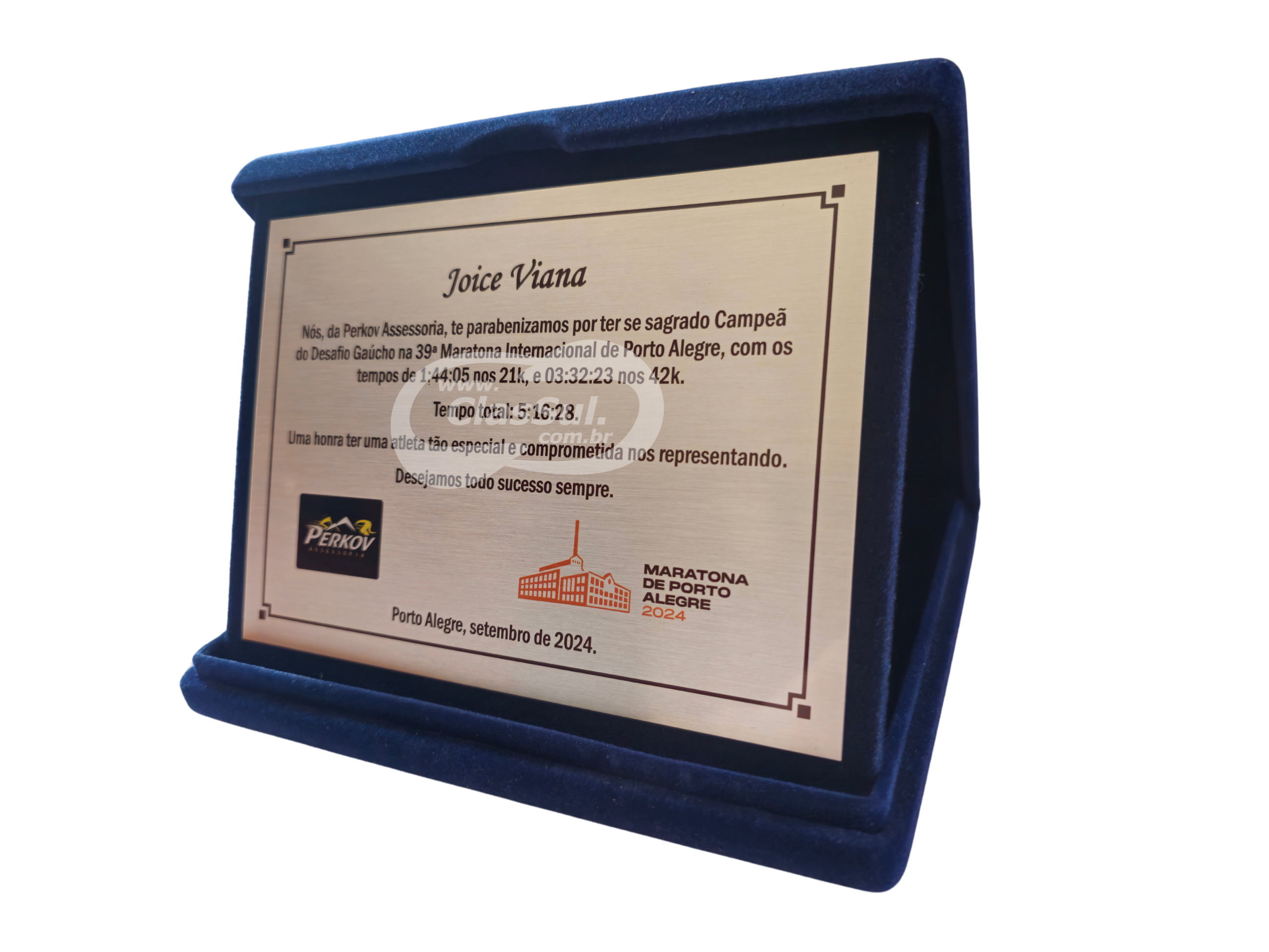 Placa de Homenagem Premium - Imagem 1